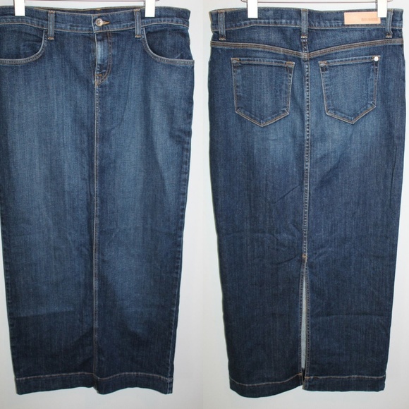 Baldwin The Kendall Long Jean Pencil Skirt HW7078 - Picture 2 of 5